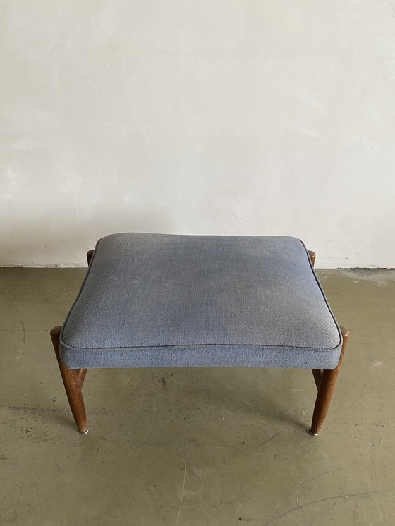 Image 1 of Arne Vodder Mid Century Hocker, Dänemark, 1950er Jahre