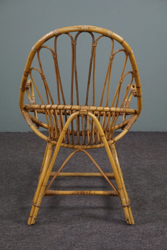 Image 1 of Rattan mit Armlehnen, Dutch Design, 1950