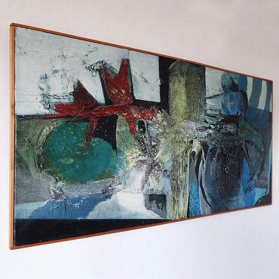 Image 1 of Hans van der Lek (1936-2001) - Abstrakt - Öl auf Leinwand - 1962