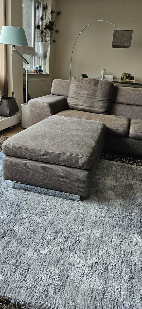 Image 1 of Top Form Black Jack Sofa + Hocker