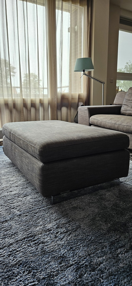 Image 1 of Top Form Black Jack Sofa + Hocker