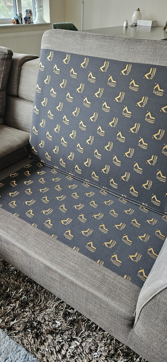 Image 1 of Top Form Black Jack Sofa + Hocker