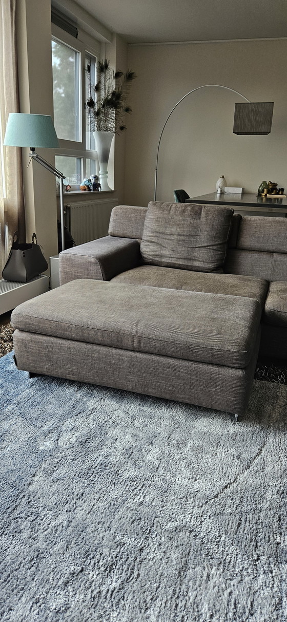 Image 1 of Top Form Black Jack Sofa + Hocker