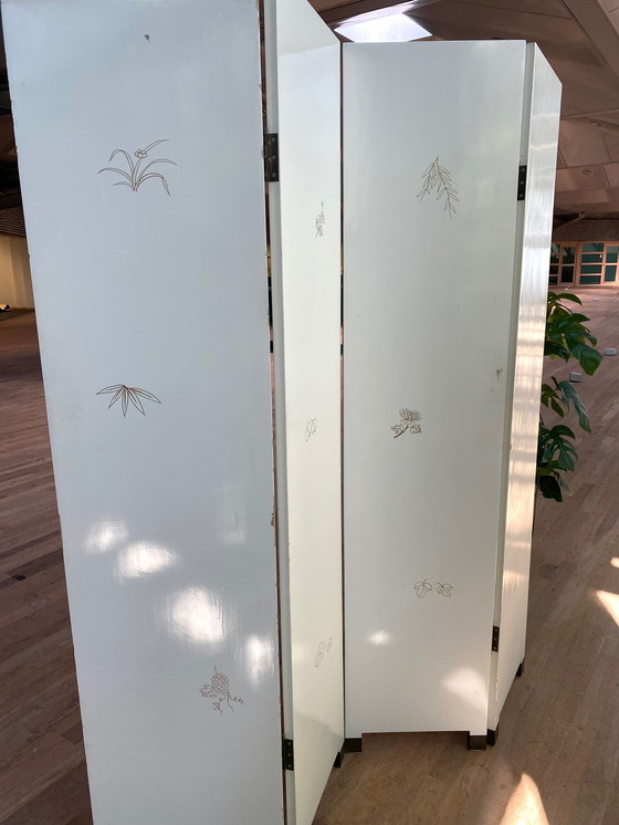 Image 1 of Vintage Faltwand Blumen