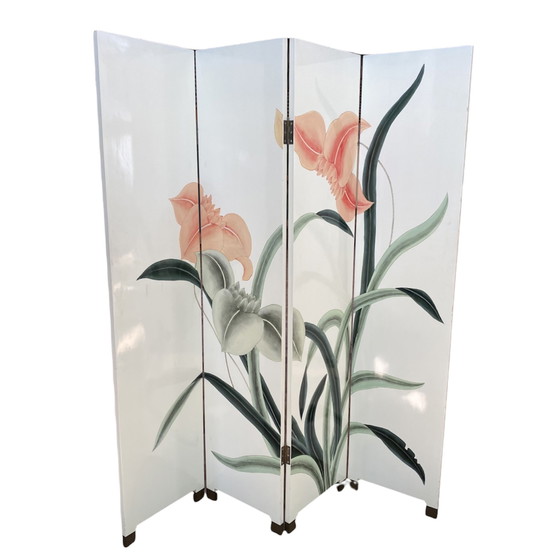 Image 1 of Vintage Faltwand Blumen