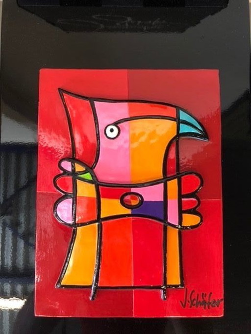 Jacqueline Schäfer-Bird Green und Bird Red. Duo.