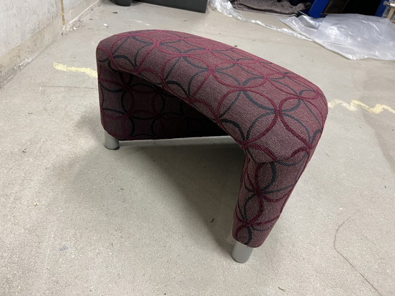 Image 1 of Leolux Excalibur Sessel Stoff Design Hocker