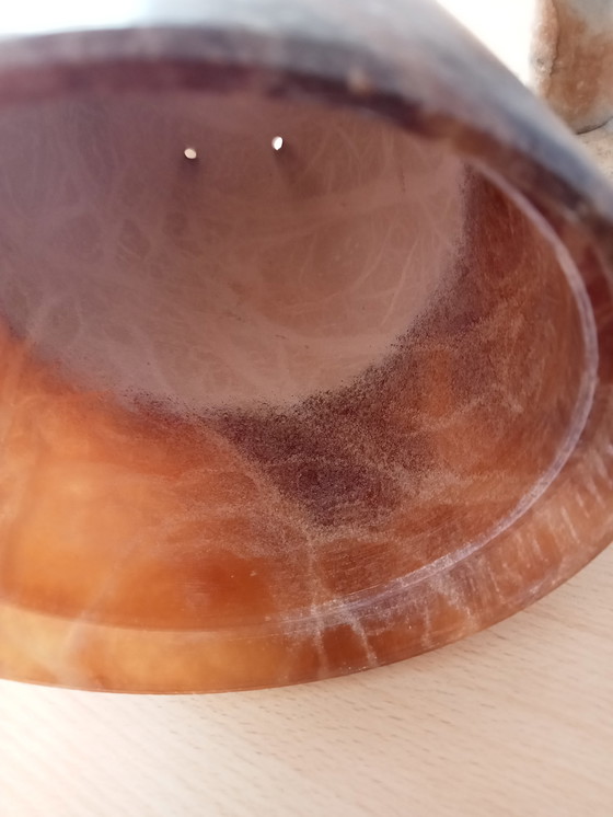 Image 1 of Verkauf: 2 x Französische Pilzpilzlampen aus Marmor, Terrakotta-Atmosphäre.