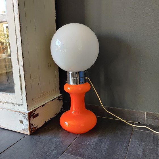 Image 1 of Massive belgische Steh- oder Tischlampe aus den 70er und 80er Jahren