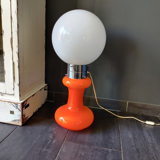 Image 1 of Massive belgische Steh- oder Tischlampe aus den 70er und 80er Jahren