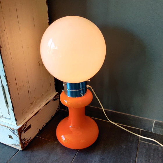 Image 1 of Massive belgische Steh- oder Tischlampe aus den 70er und 80er Jahren