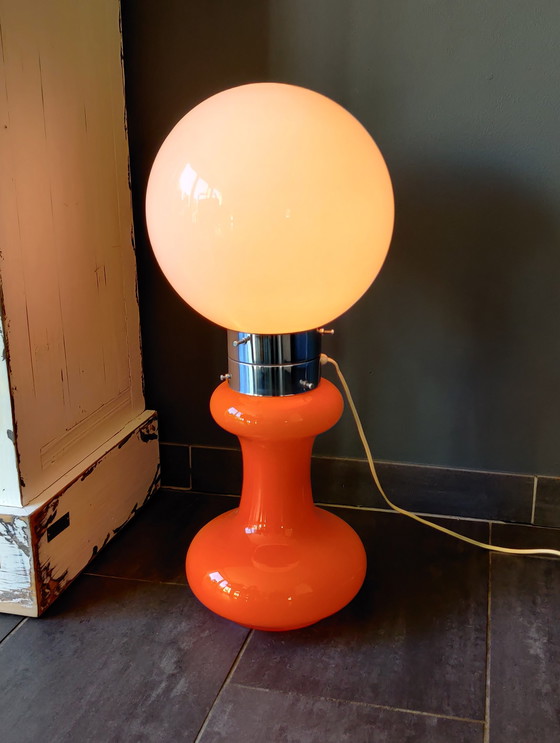 Image 1 of Massive belgische Steh- oder Tischlampe aus den 70er und 80er Jahren