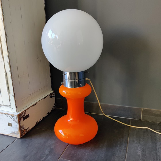 Image 1 of Massive belgische Steh- oder Tischlampe aus den 70er und 80er Jahren