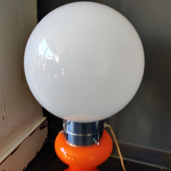 Image 1 of Massive belgische Steh- oder Tischlampe aus den 70er und 80er Jahren