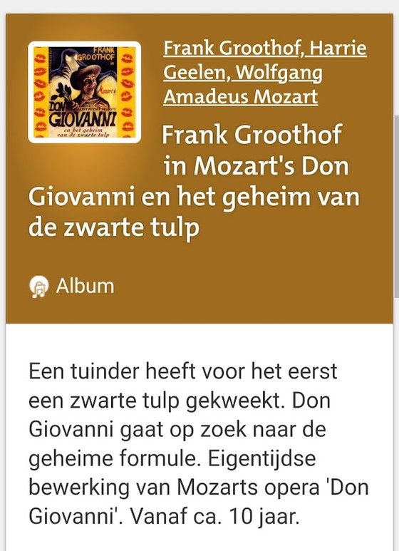 Image 1 of Frank Groothof Don Giovanni Plakat