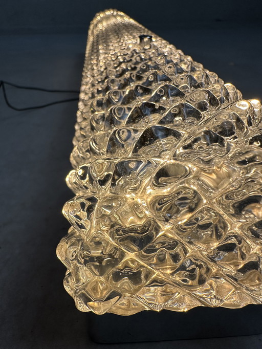 Vintage XL Wandleuchte Glashütte Limburg