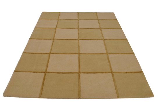 Image 1 of KYMO - Teppich mit Beige Quadraten