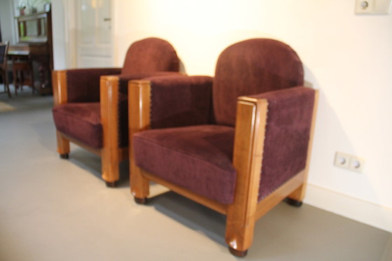 Image 1 of 2x Art Deco Stuhl