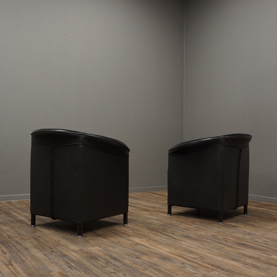 Image 1 of 2x Wittmann Aura Sessel Leder schwarz