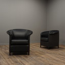 2x Wittmann Aura Sessel Leder schwarz