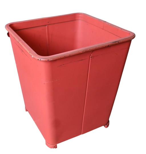 Erie Art Metal Co. USA. Dan Dee Metall-Mülleimer