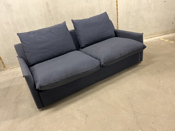 Image 1 of Molinari Coccolino 3-Sitzer-Sofa Stoff blau