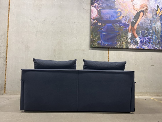 Image 1 of Molinari Coccolino 3-Sitzer-Sofa Stoff blau