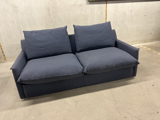 Image 1 of Molinari Coccolino 3-Sitzer-Sofa Stoff blau