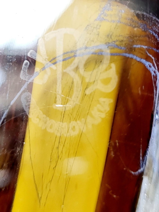 Exbor-Glasvase, Mid century, Pavel Hlava, Tschechische Republik, 1960er Jahre