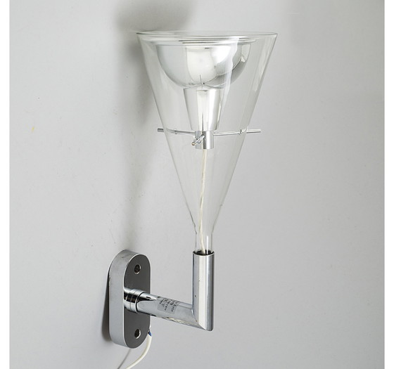 Image 1 of 2x Fontana Arte Flute Wandleuchten