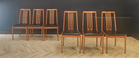Image 1 of 6x Mid Century Esstisch Stühle | Jahrgang