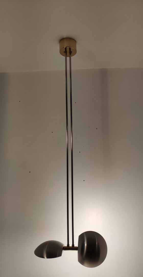 Image 1 of Hollywood Regency Messinglampe