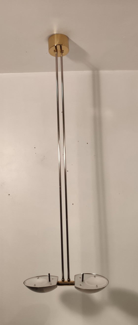 Image 1 of Hollywood Regency Messinglampe