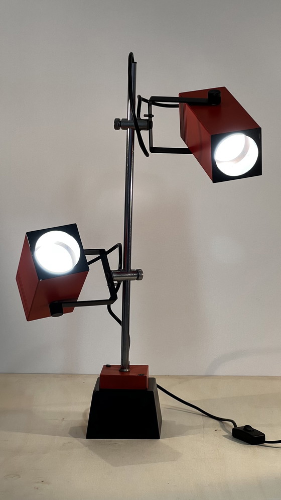 Image 1 of Vintage Philips Modernist Cube Spot Lampe