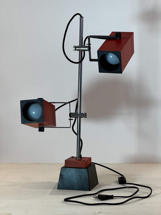 Image 1 of Vintage Philips Modernist Cube Spot Lampe