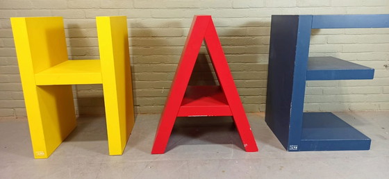 Image 1 of 3 x Flototto-Buchstabenbrett, Pop Art