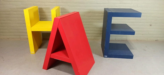 Image 1 of 3 x Flototto-Buchstabenbrett, Pop Art