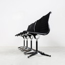 4x Herman Miller Aluminiumstuhl EA 105