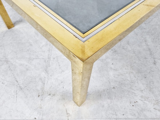 Image 1 of Vintage Couchtisch aus Messing und Chrom, 1970er