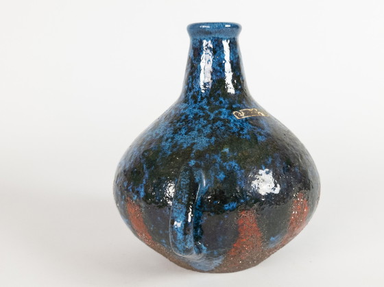Image 1 of Ceramano Keramik - Ohrvase - Hans Welling - signiert - Fat Lava - 60er Jahre