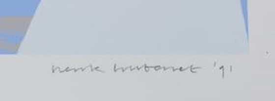 Image 1 of Abstrakter Siebdruck Henk Hubenet