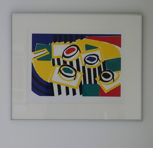 Siebdruck von Yolande Brouwers – lithos zeefdrukken, Paper, Modern