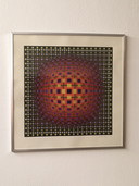 Victor Vasarely 'Kugelform auf einer Ebene'