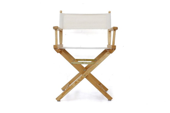 Image 1 of wie neu Vintage Director's Chair / Regiestuhl klappbar mit High-Quality Leinen Bezug