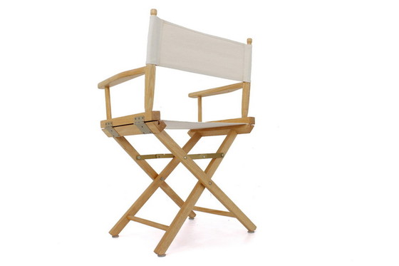 Image 1 of wie neu Vintage Director's Chair / Regiestuhl klappbar mit High-Quality Leinen Bezug