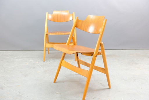 SE18 Klappstühle von Egon Eiermann für Wilde + Spieth, 8er Set