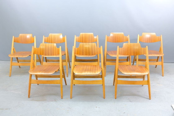 Image 1 of SE18 Klappstühle von Egon Eiermann für Wilde + Spieth, 8er Set