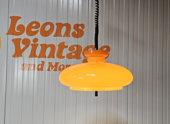 Image 1 of Raak Hängelampe aus orangefarbenem Glas