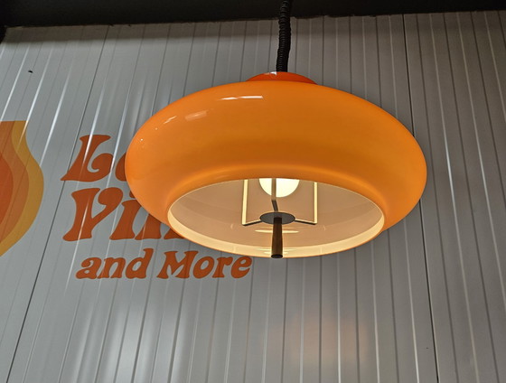 Image 1 of Raak Hängelampe aus orangefarbenem Glas