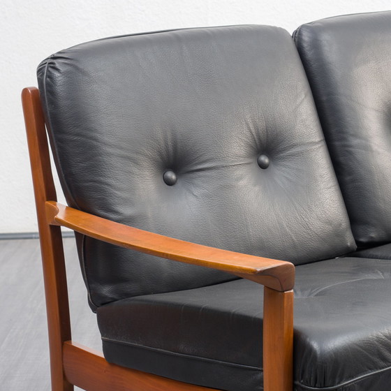 Image 1 of Vintage Ledersofa skandinavischer Stil